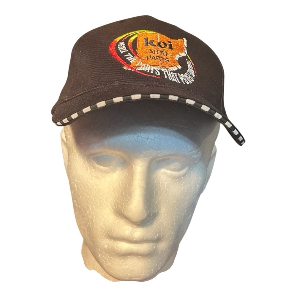 Koi Auto Parts Kentucky Racing Hat Cap Black Embroidered Adjustable